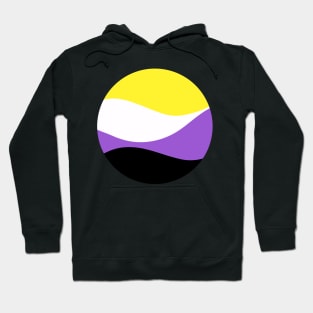 Nonbinary Waves Circle Hoodie